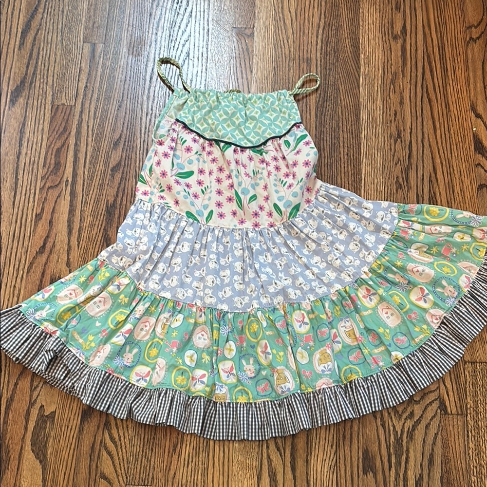 Matilda Jane Aqua and Pink Floral Dress